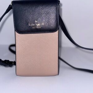 Kate Spade Black and Cream two-tone Slim Crossbody Bag